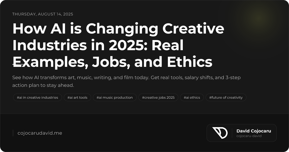 How AI is Changing Creative Industries in 2025: Real Exam...