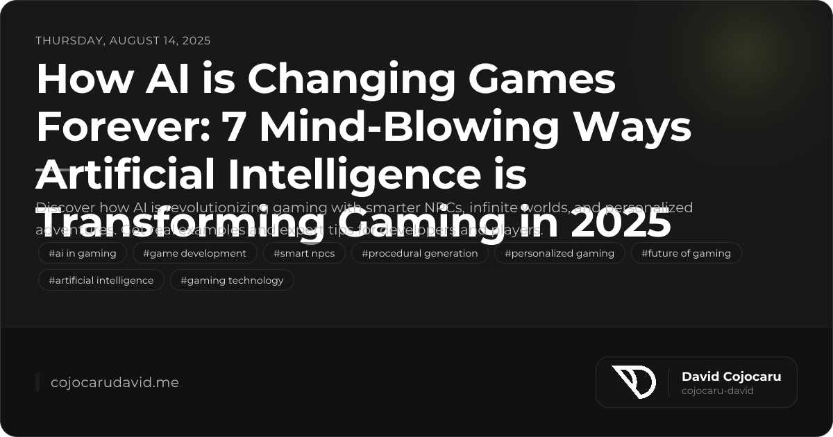 How AI is Changing Games Forever 7 MindBlowing Ways Art...