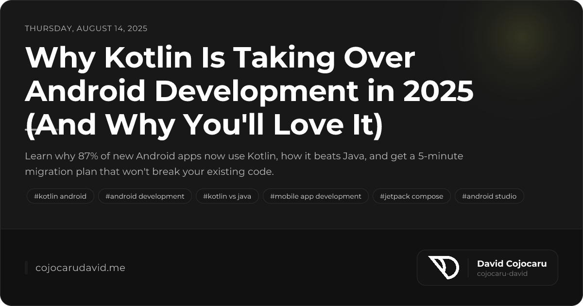 Why Kotlin Is Taking Over Android Development in 2025 (An...